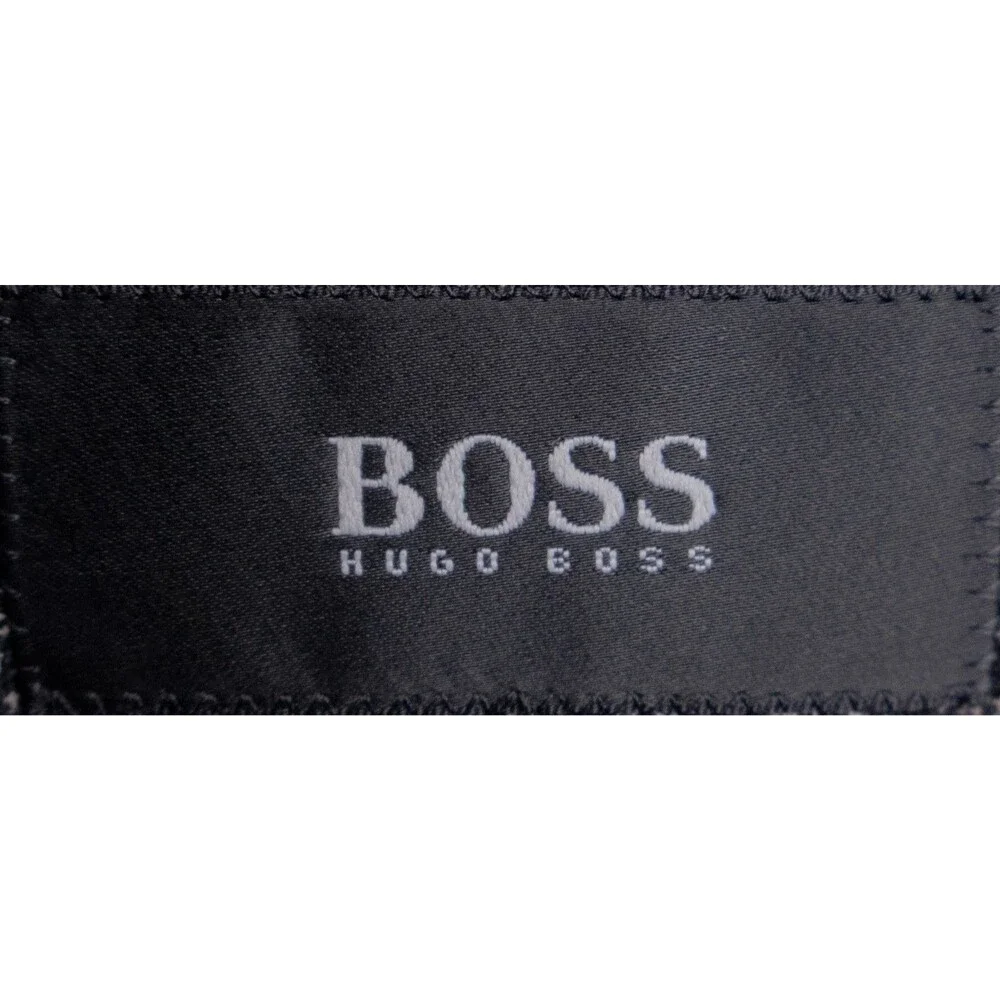 BOSS Hugo Boss Men 3 Button Blazer 44L Wool Gray Coat Jacket Blazer